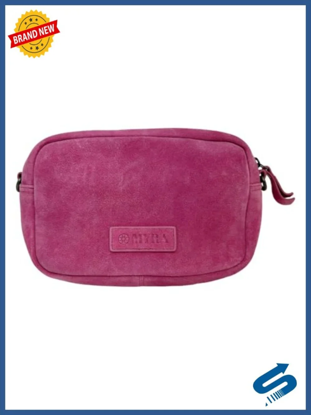 Western Leather Crossbody Bag with Embroidery - Boho Country Shoulder Purse